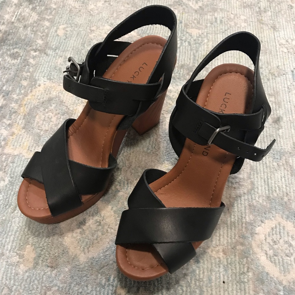 Lucky Brand Platforms. Like new condition.